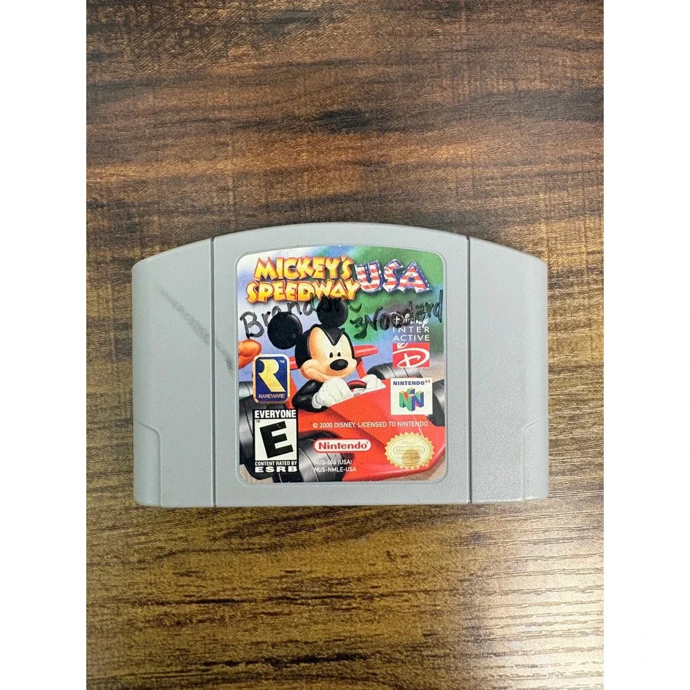 Nintendo 64 N64 Mickey's Speedway USA Game Cartridge Authentic Tested Working